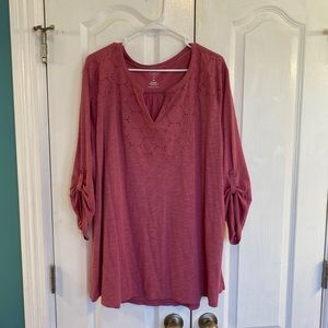 NWT 3x St. John’s Bat three quarter sleeves top
